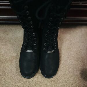 Harley-Davidson Black Lace Up Boots